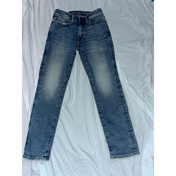 American Eagle By Payless Denim - American Eagle 26x28 AirFlex+‎ Slim Straight Denim Jeans Blue Wash Comfort
